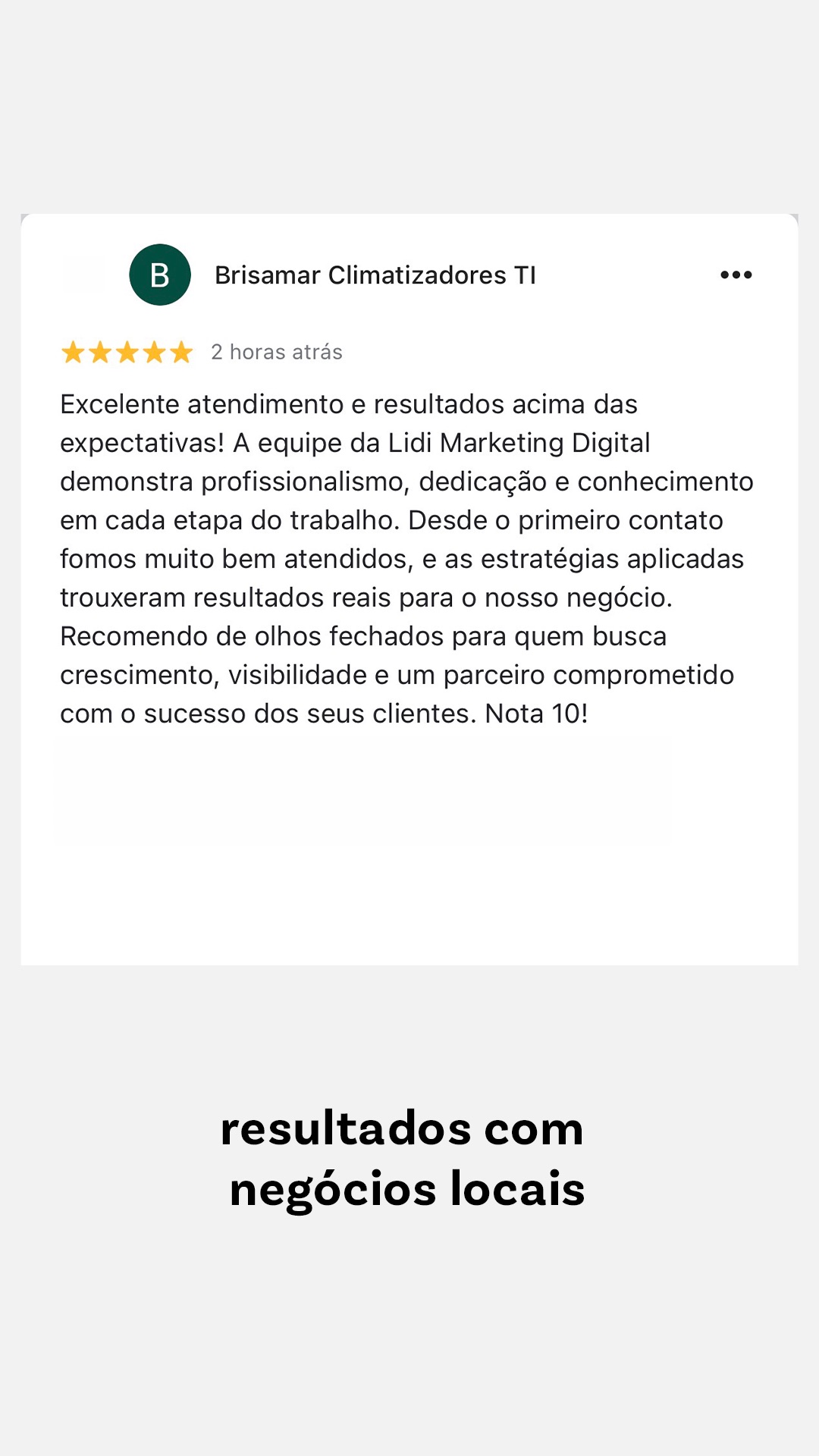 Depoimento — Brisamar Climatizadores
