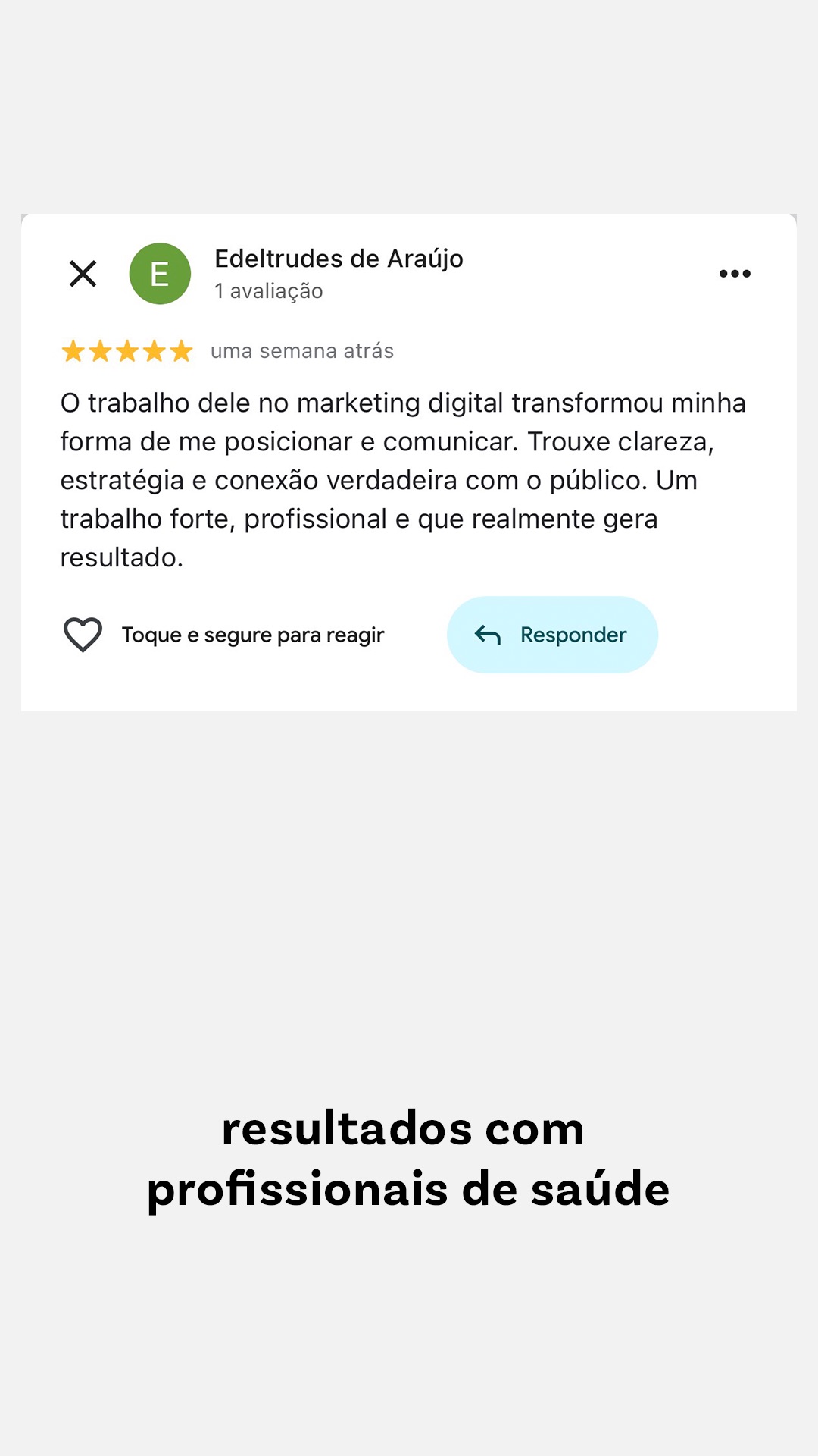 Depoimento — Edeltrudes