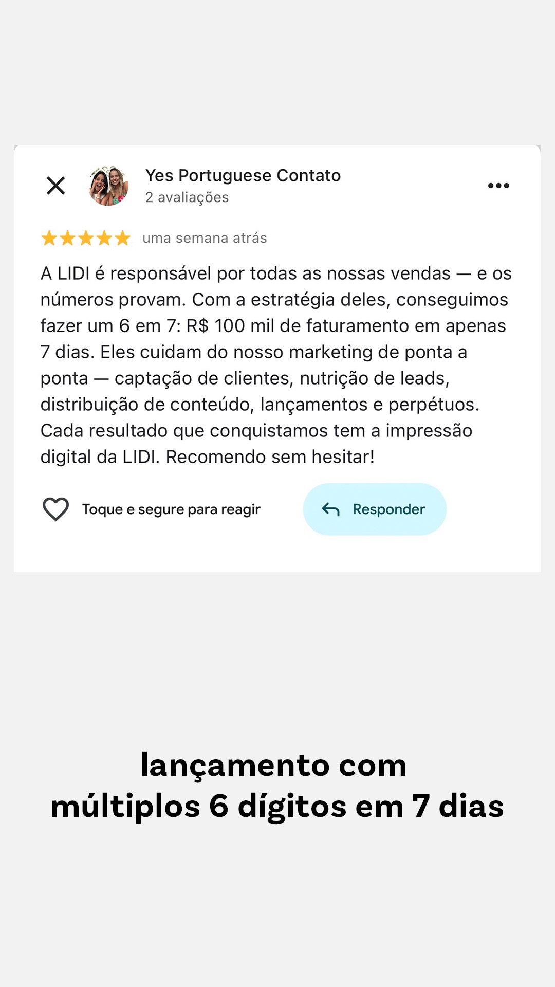 Depoimento — YEP Language School